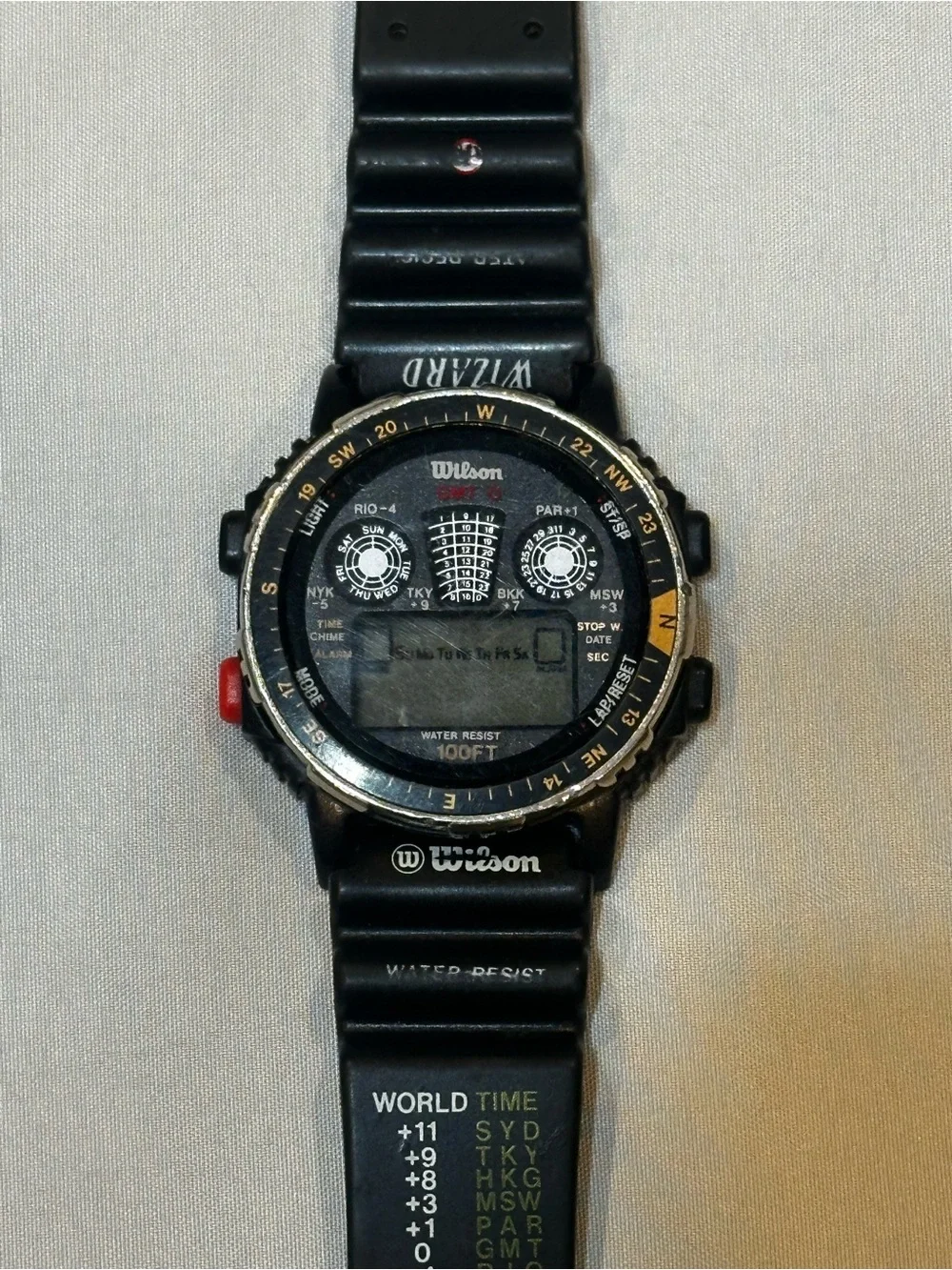 Wilson Black Digital Multifuntion Sports Watch Water Resistant